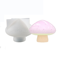 DIY 3D Mushroom Display Decoration Silicone Molds, Resin Casting Molds, for UV Resin, Epoxy Resin Craft Making, White, 62x77mm(DIY-D070-11)