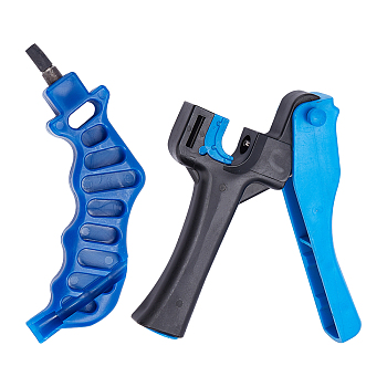 Gorgecraft Tool Sets, Including Iron Screw Hole Punch Pliers and Drip Irrigation Fitting, Tubing Connectors, Blue, 2pcs/set