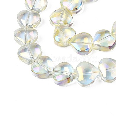 Chapelets de perles en verre galvanoplastique(X-EGLA-S188-14-B02)-3
