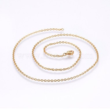 304 Stainless Steel Cable Chains Necklaces(MAK-L015-34C)-2