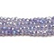 Baking Painted Transparent Glass Beads Strands(DGLA-F002-04B)-1