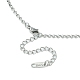 304 Stainless Steel Rolo Chain Necklace for Men Women(NJEW-YW0001-18)-2