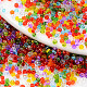 8/0 Transparent Colours Glass Seed Beads(SEED-T005-08)-1