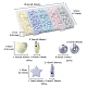 Spray Painted Frosted Opaque Acrylic Beads Sets(ACRP-YW0001-10)-4