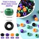 800Pcs 4 Colors Opaque Plastic Beads(KY-FS0001-41)-4