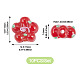 10Pcs Handmade Lampwork Beads(LAMP-TADJ0001-01A)-4