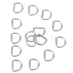 304 Stainless Steel D Rings, Buckle Clasps, For Webbing, Strapping Bags, Garment Accessories, Stainless Steel Color, 21x18x3mm(FIND-WH0072-02P-01)