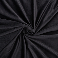 Velvet Cloth Sofa Fabric, Flat, Black, 145cm(DIY-WH0056-48C)