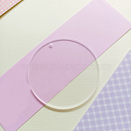 Transparent Acrylic Disc Big Pendants, Acrylic Blanks, Flat Round, Clear, 76x2mm(ZXFQ-PW0001-039R)