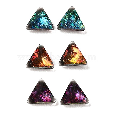 Mixed Color Triangle Resin Cabochons