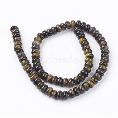 Natural Gemstone Tiger Eye Stone Rondelle Beads Strands(X-G-S105-8mm-20)-2