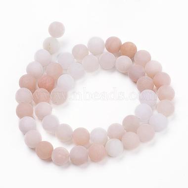 Chapelets de perles en aventurine rose naturel(G-F520-56-8mm)-2