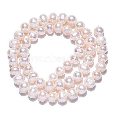 Natural Cultured Freshwater Pearl Beads Strands(PEAR-N013-06F)-2