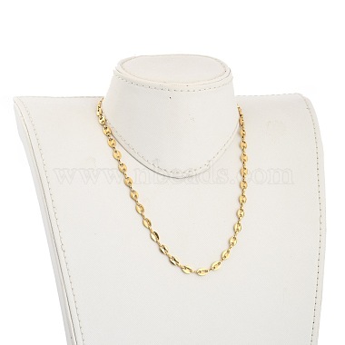 304 Stainless Steel Coffee Bean Chain Necklaces(NJEW-JN03046)-4