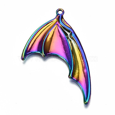 Gros pendentifs en alliage de couleur arc-en-ciel plaqué(X-PALLOY-S180-016-RS)-3