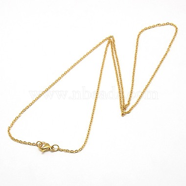 Trendy Unisex 304 Stainless Steel Cable Chain Necklaces(NJEW-M047-02)-2