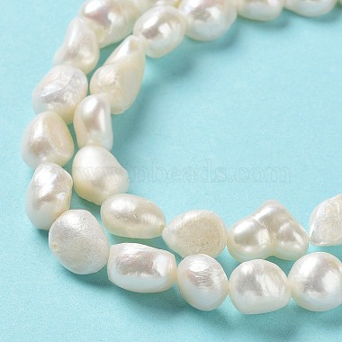 Natural keshi perlas cuentas hebras(PEAR-Z002-10)-4