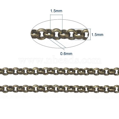 Brass Rolo Chains(X-CHC-S008-002H-AB)-6
