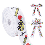 Polyester Ribbon, for Garment Accessories, Gift Decoration, Colorful, 7/8 inch(22mm), about 10.00 Yards(9.14m)/Roll(OCOR-WH0112-013B)