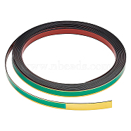 Plastic Edging Band, for Cabinet Repairs, Furniture Restoration, Gold, 11x1mm(DIY-WH0302-30A)