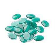 Cat Eye Cabochons, Oval, Turquoise, 18x13x2.5~3.5mm(CE-J005-13x18mm-34)