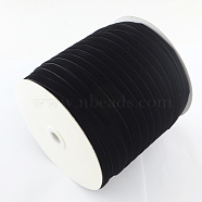 1/8 inch Single Face Velvet Ribbon, Black, 1/8 inch(3.2mm), about 200yards/roll(182.88m/roll)(OCOR-R019-3.2mm-003)