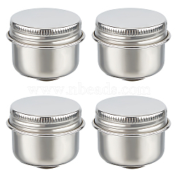 Stainless Steel Oil Painting Cup, Palettes Container Cup, for Drawing, Stainless Steel Color, 4.3x4.25x3.5cm, Inner Diameter: 3.65cm(CON-WH0001-17)