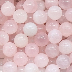 Natural Rose Quartz Crystal Ball, Reiki Energy Stone Display Decorations for Healing, Meditation, Witchcraft, 8mm(PW-WG45243-02)