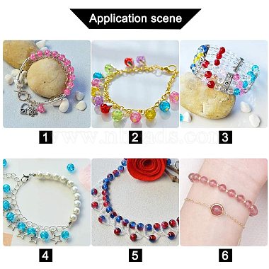 Two Tone Crackle Glass Beads Sets(CCG-PH0003-07)-7