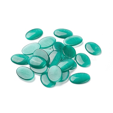 Turquoise Oval Glass Cabochons