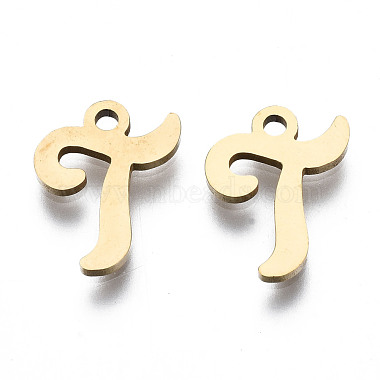 Golden Alphabet Stainless Steel Charms