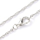 Ожерелья с подвесками в форме сердца из светящегося сплава(NJEW-F284-07A)-5
