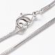 Brass Snake Chain Necklaces(MAK-L009-01P)-1