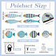 8Pcs MDF Fish Wall Decorations(AJEW-PH0007-37)-2