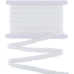 10M 10% Spandex & 90% Nylon Lace Elastic Ribbon, for Sewing and Bridal Wedding Decoration, White, 5/8 inch(15~16mm)(OCOR-CY0001-12A)