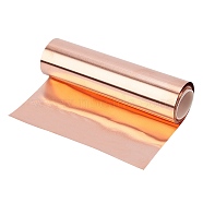 Copper Sheets, Good Plasticity and High Strength, Light Salmon, 10.1x10x2.4x0.005cm, 2m/roll(AJEW-WH0141-08B)