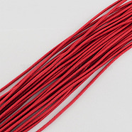Elastic Cord, with Fibre Outside and Rubber Inside, Red, 4.0mm, about 109.36 yards(100m)/bundle(EC-R004-4.0mm-11)