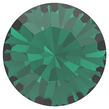 Preciosa&reg MAXIMA Crystal Round Stones, Czech Crystal, Dura Foiling, Round(431 11 615 Chaton), 50730 Emerald, SS24(5.25~5.45mm)