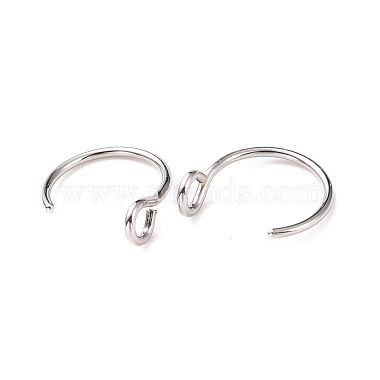 Non-Tarnish 316 Stainless Steel Hoop Nose Rings(AJEW-G037-01A-P)-2