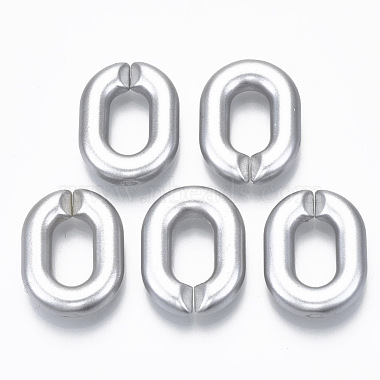 Silver Oval Acrylic Quick Link Connectors