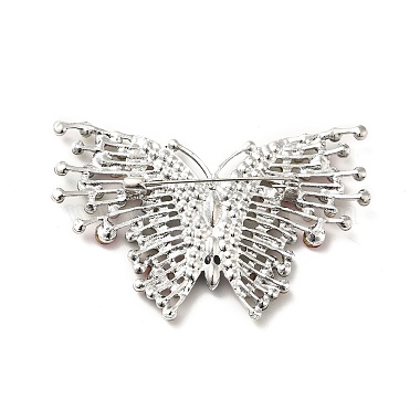 Colorful Rhinestone Butterfly Lapel Pin(JEWB-P014-03P)-2