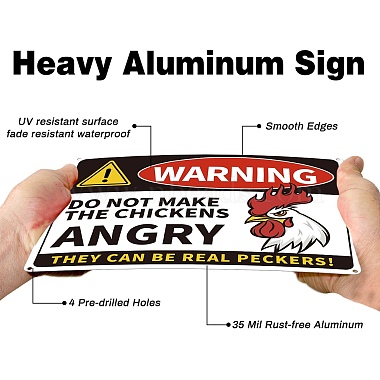 Panneaux d'avertissement en aluminium protégés contre les UV et étanches(AJEW-WH0111-H10)-4