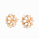 Brass Micro Pave Clear Cubic Zirconia Earring Findings(KK-T062-212G-NF)-1
