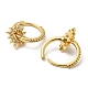 Real 18K Gold Plated Brass Hoop Earrings(EJEW-A033-30G)-2