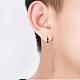316 Stainless Steel Cross Hoop Earrings for Men Women(EJEW-SZ0001-97)-6