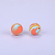 Printed Round Silicone Focal Beads(SI-JX0056A-73)-1