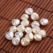 Nuggets Imitation Pearl Acrylic Beads , Mixed Color, 8x8x6mm, Hole: 1mm, about 3120pcs/500g(OACR-L004-4091)