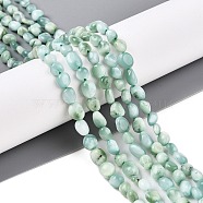 Natural Glass Beads Strands, Tumbled Stone, Nuggets, 4~10x4~7x3~6mm, Hole: 1mm, about 50pcs/strand, 50~52pcs/strand, 14.96 inch(38cm)(G-S362-084)