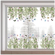 PVC Window Static Stickers, Rectangle Shape, for Window Decoration, Butterfly, 280x1160mm(AJEW-WH0385-0011)