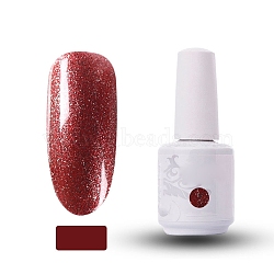 15ml Special Nail Gel, for Nail Art Stamping Print, Varnish Manicure Starter Kit, Dark Red, Bottle: 34x80mm(MRMJ-P006-A101)